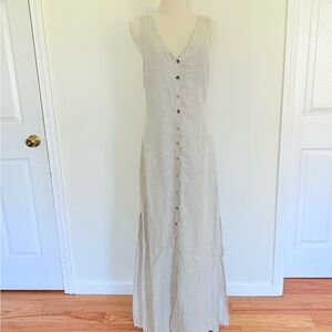 NWT Faherty Button-Down Linen Dress